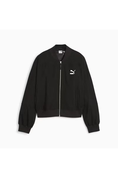 Puma black jacket top womens