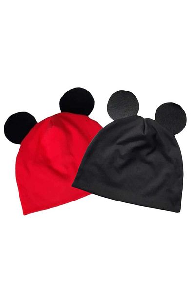 A Bunch 2-Piece Baby Beanie/ Baby Beanie with Ears/ Baby Hat/ Combed Cotton Hat/ Combed Cotton Beanie/ Baby Gift