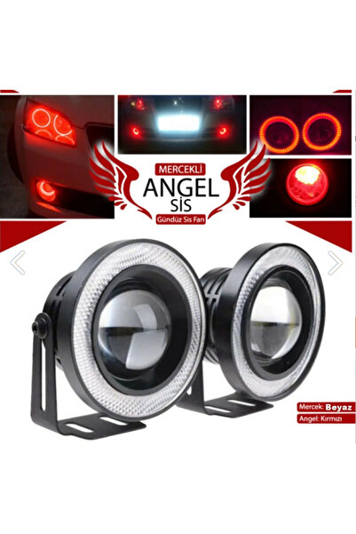 TEKNOCLUB Fiat Linea Araçlar İçin Uyumlu Universal Mercekli Led Angel Sis Far...