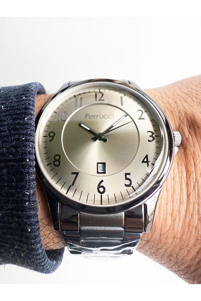 Ferrucci FCF10737TM.05 Ferrucci 42 mm stylish steel men's wristwatch
