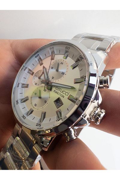 Ferrucci Men's Steel Wrist Watch with Functions Active 45 mm