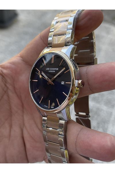Lee Cooper Dark Blue Dial Stylish Men's Wristwatch Lcr.lmg.07446.590