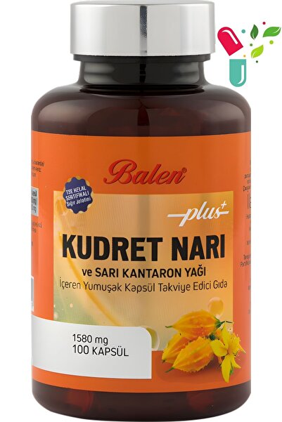 Balen Kudret Narı Ve Sarı Kantaron Yağı Soft Kapsül 100 Kapsül