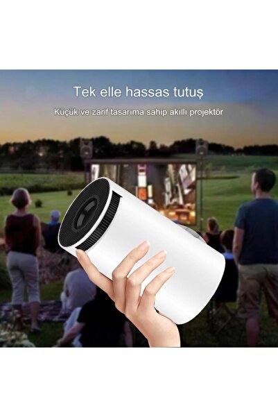 Baby Turco HY300 StarGazer Android Projeksiyon Cihazı 720P 120ANSI WiFi Bluetooth Taşınabilir Sinema Projektörü