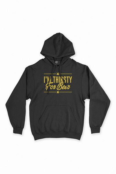 Cix Φούτερ με μαύρη κουκούλα I Am Thirsty Beer - Hoodie