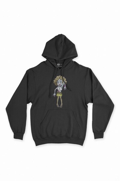 Cix Zombies Girl Black Hooded Sweatshirt - Hoodie