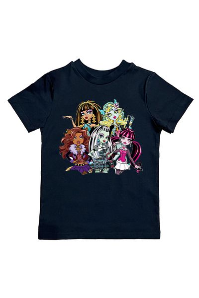 MONSTER HIGH Καλοκαιρινό Παιδικό T-Shirt - Βαμβακερό χτενισμένο με στάμπα