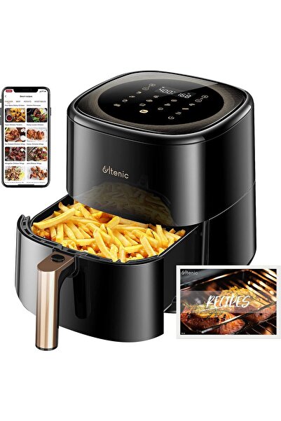 Store Ultenic K10 Airfryer, Fritöz, 5 Litre XL, 1500 W, Siyah