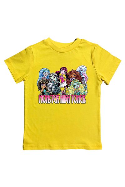 MONSTER HIGH Children's Summer T-Shirt - Printed, Cotton Combed