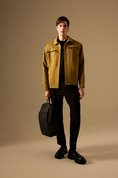 DeFacto Polo Collar Relax Fit Jacket - Zippered and Snap Closure, Seasonal B6711Ax24Sp