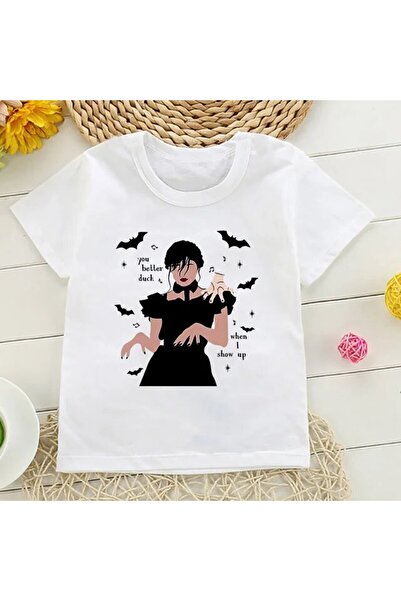 SVART WEAR Wednesday Baskılı Çocuk Tişört