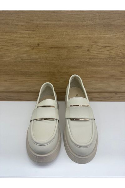 Rachel Milano 33105 Pantofi de damă casual din piele naturală bej