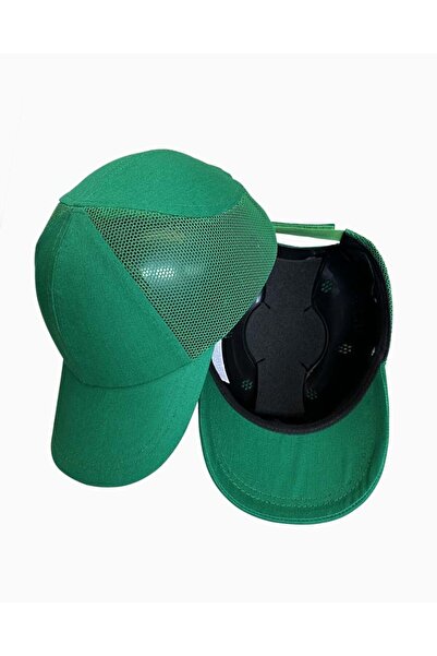 KANCA SAFETY Koruyucu Top Kep Baret Darbe Emici Şapka Yeşil