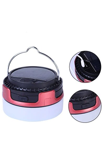 gaman Güneş Enerjili Şarjlı Kamp Çadır Lambası 5 Mod Powerbank Özellikli Güçl...