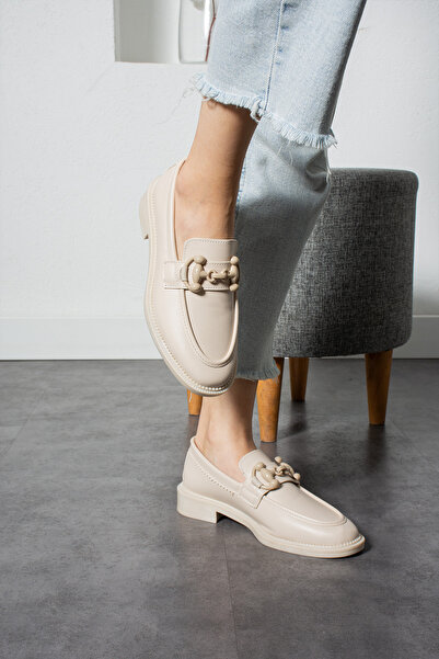 Ayax Бежеві м'які жіночі повсякденні повсякденні кісткові пряжки чоловічі туфлі