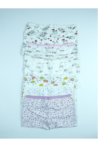 Ceysan CEYLANOĞLU LİKRALI KIZ ÇOCUK BOXER KÜLOT 344 (12 ADET)