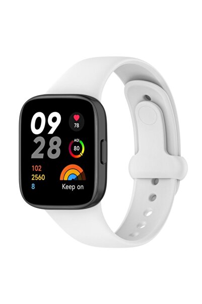 TREND CLZ942 Xiaomi Redmi Watch 3 Compatible Origin Silicone Cord - Product Color: White