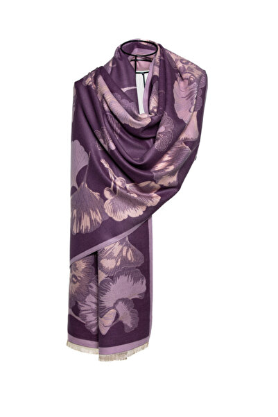 MAWLANA CASHMERE & SILK ŞAL JACQUARD MODAL CAȘMIR (FLOARE)