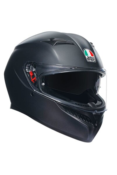 AGV K3 MPLK Mono Kapalı Kask (Mat Siyah)