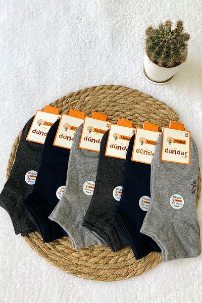 Dündar Scented Bamboo 6-Piece Booties Socks