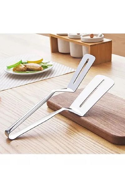 HUBBYCHEF Stainless Steel Tongs Spatula Tongs
