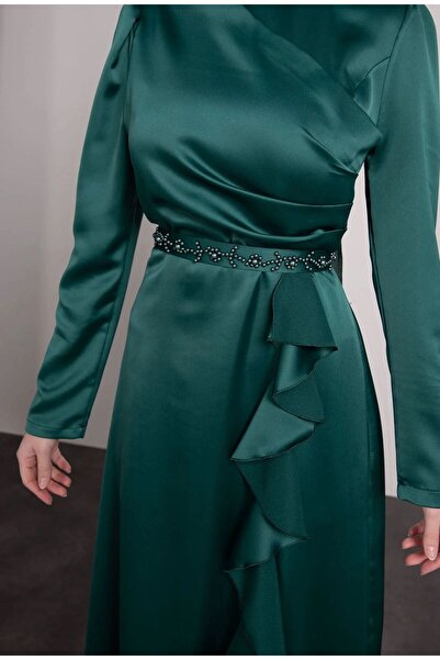 moda zeynaa Beaded belt evening dresses