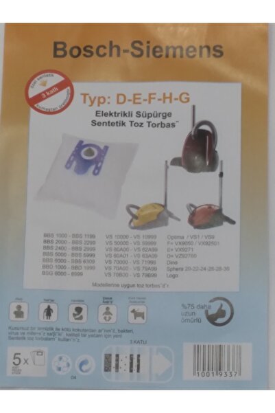 YEŞİLYURT AVM Compatibil cu BOSCH SİEMENS SENTETIC 211 (3 PACHETE 15 BUC.)