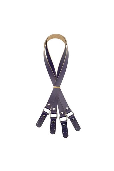 angel çanta aksesuar Angel Bag Accessory Square Model Real Leather Purple Color Bag Handle Silver Metal