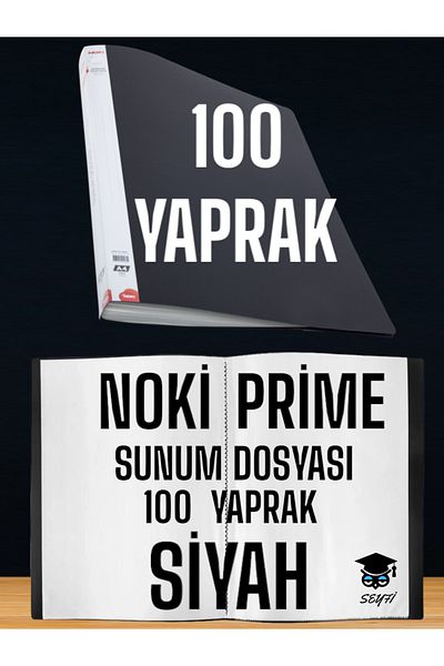 SEYFİKİRTASİYE 100 SHEETS BLACK A4 PRESENTATION FILE NOKY PRIME HIGH QUALITY BAG THICKNESS DOMESTIC PRODUCTION