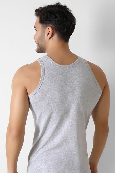 Sinem Yıldız Çamaşırları Men's Athlete Gray 100% Cotton Combed Cotton 3 Pack