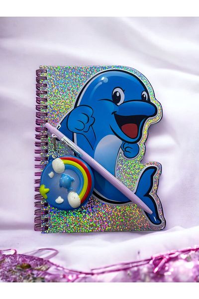 TAROS KIRTASİYE SET Caiet și pix pentru pește delfin