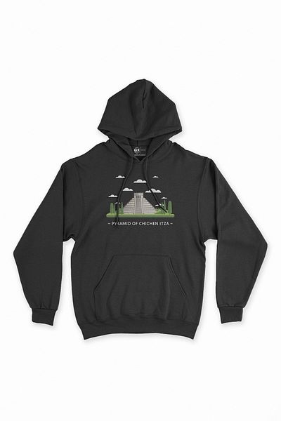 Cix Φούτερ με μαύρη κουκούλα Çiçen Itza Pyramid - Hoodie