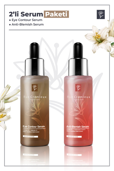 Rue Cremieux İkili Serum Paketi 30 ml Göz Çevresi Serum ve Leke Karşıtı Serum