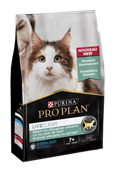 Pro Plan Liveclear Sterilised Senior 1,4kg 7 Yaş Üstü Hindi Etli Kısırlaştırılmış Yaşlı Kedi Maması