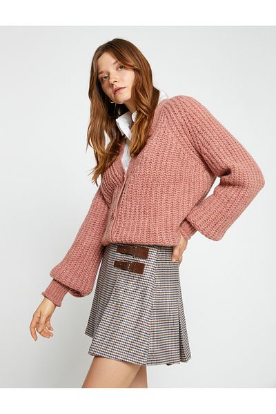 Koton Buttoned Oversize Knitted Cardigan