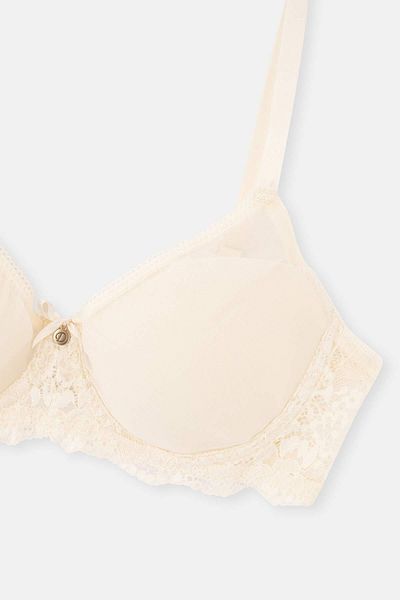 Dagi Ecrufarbener Aphrodite-Einzel-BH mit Recovery-Cups