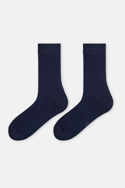 Dagi Marineblaue lange Baumwollsocken für Herren