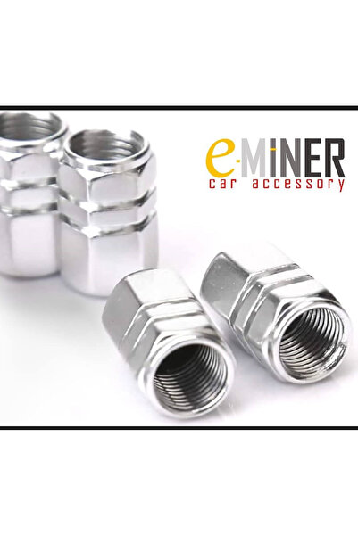 EMİNER ® 4 adet Alüminyum Hexagon Sibop Kapağı Seti