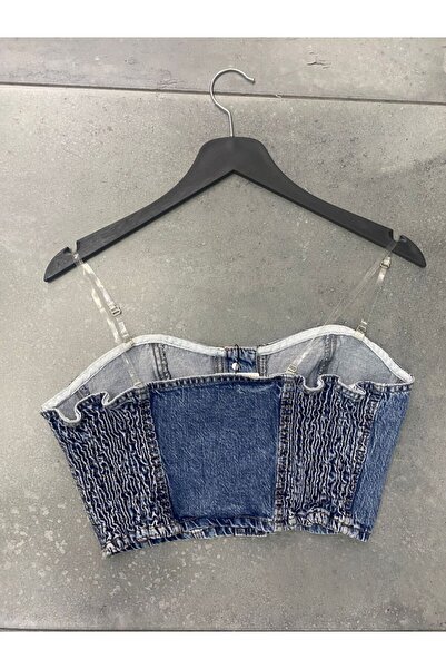 DEEFWEAR Джинсовий кроп-топ