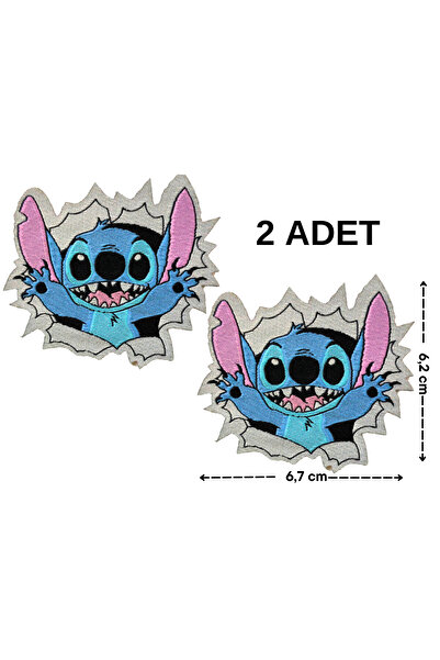 Megas Etiket Ütü ile Yapışan Stitch Dokuma Arma/Yama - OHANA