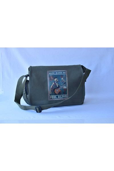 DEEFWEAR Τυπωμένη τσάντα Messenger/Τσάντα Ρυθμιζόμενη ζώνη