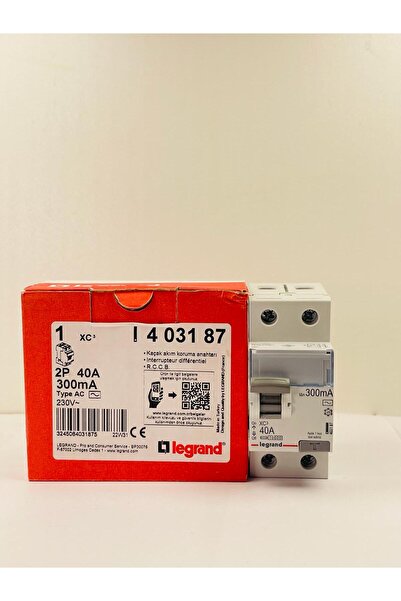 Legrand KAÇAK AKIM KORUMA RÖLESİ LEGRAND 2X40/300 AMPER MONOFAZE FAZ+NÖTR 220 VOLT