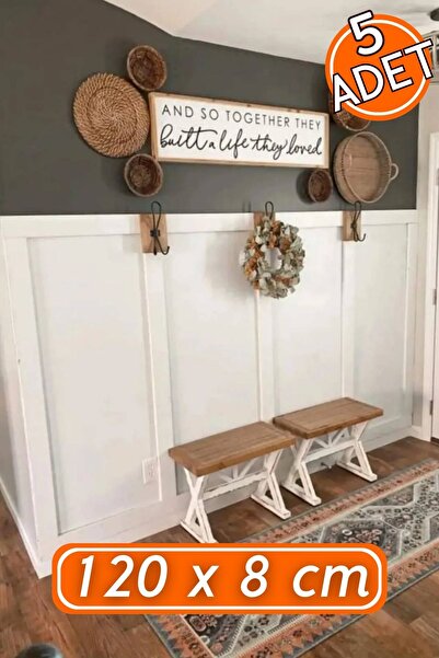 Yıldırım's Home Yıldırım's HomeIskandinav Duvar Çıtası 1 Paket(5 Adet) 120×8 cm