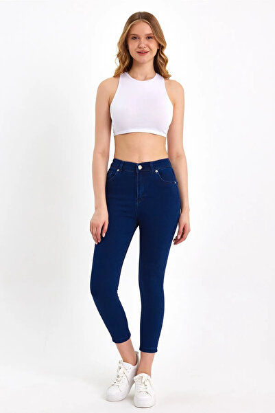 Ramrod Griselda Special Design, Lycra, High Waist, Body Hugging, Gathering, Colorfast, Skinny Leg Jeans