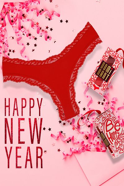 Dominant New Year's Boxed Brazilian Panties