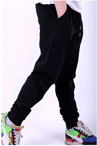 ESİLA BASKETBOLL Black Double Pocket Straight Sweatpants