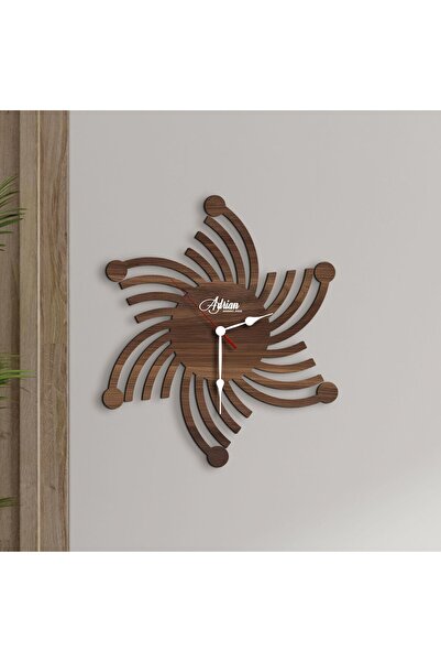 Bk Gift işiye Özel İsimli Dekoratif 45cm Ahşap Duvar Saati-11