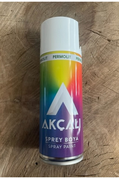 Akçalı 400ML TAMPON BOYASI PARLAK BEYAZ SPREY BOYA AKRİLİK