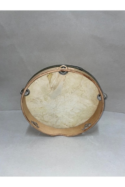 Ece müzik aletleri 35 cm HAYVANİ DERİLİ ZİLLİ BENDİR KILIF HEDİYELİ