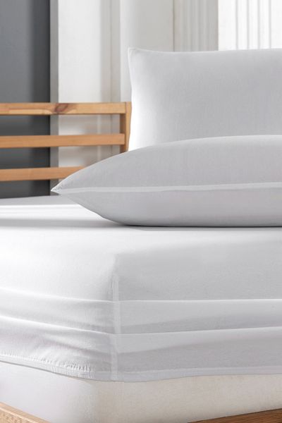 INTER Z Cotton White Pillow Case 2 Pieces 50x70 Cm